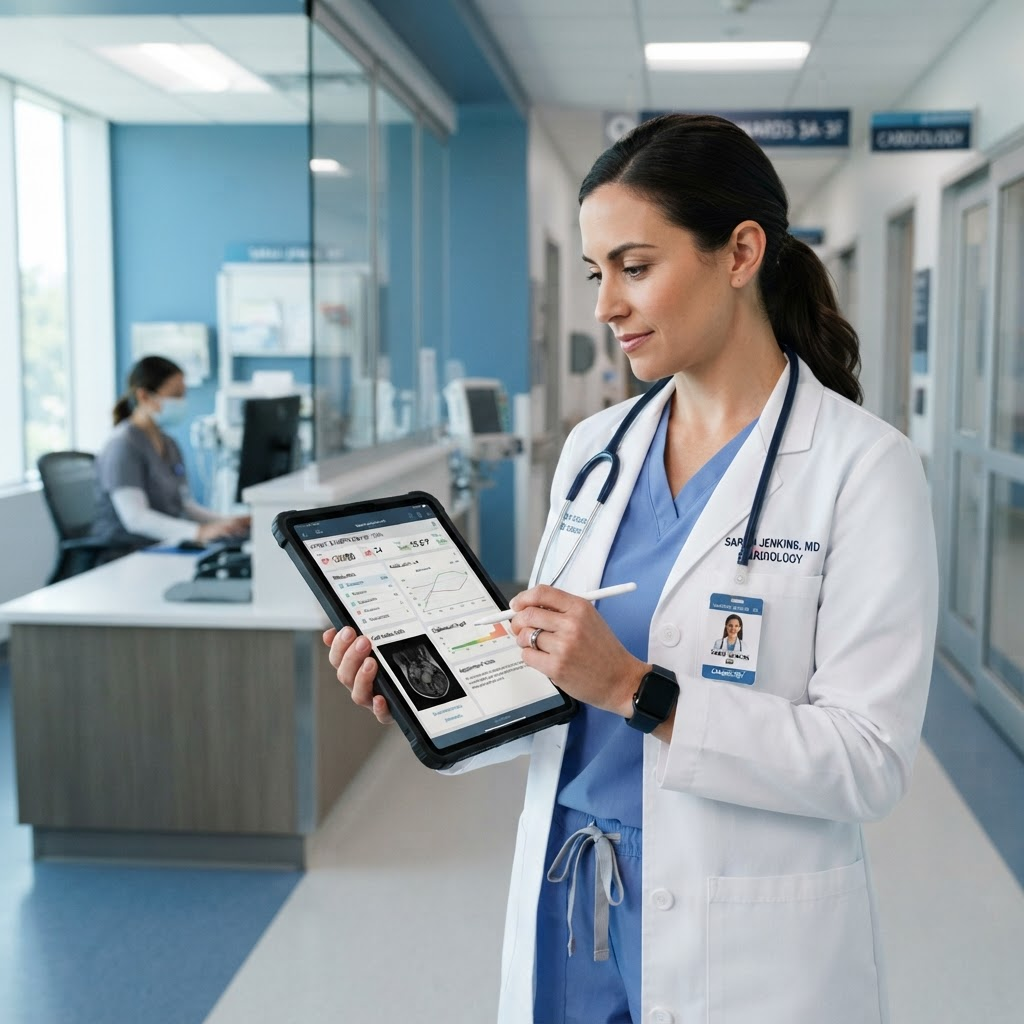 Healthcare technology in a modern clinical setting